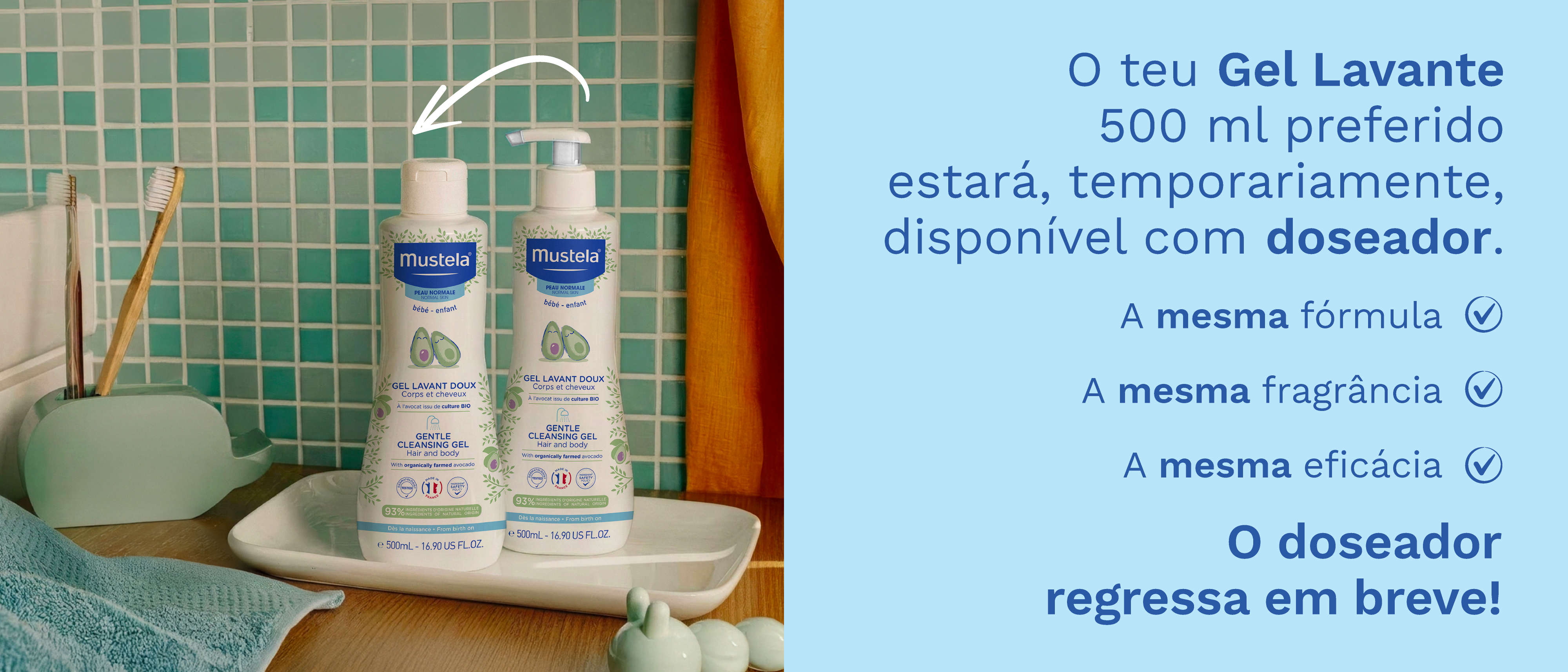 Gel Lavante 500 ml - Embalagem Tempor&aacute;ria